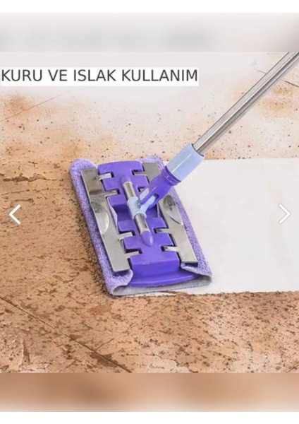 Mandallı Mikrofiber Sihirli Mop ve Yedek Temizlik Mendili Seti fırsatları