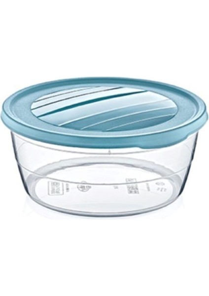 Beyaz Yuvarlak Trend Saklama Kabı 1,1 Lt, Şık ve Kullanışlı Mutfak Gereci