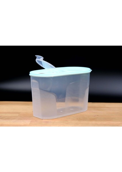 Beyaz 2 Litre Erzak Kabı, Şeffaf ve Sağlam Saklama Kabı modelleri