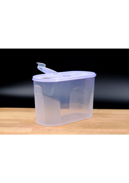 Beyaz 2 Litre Erzak Kabı, Şeffaf ve Sağlam Saklama Kabı fırsatları