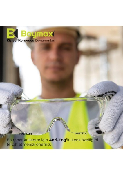 Çok Amaçlı Şeffaf Koruyucu Gözlük Antifog, Konfor ve Güvenlik Için Tasarlandı indirimleri