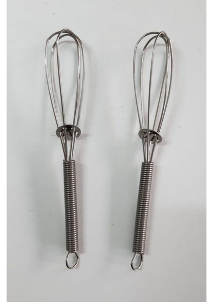 2 Adet Mini Tel Çırpıcı, 11,5 Cm, Şık ve Kullanışlı Mutfak Gereci