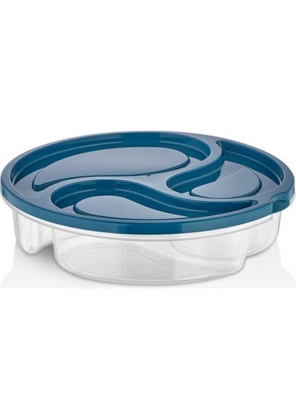 Üç Bölmeli Küçük Saklama Kabı, Pratik ve Renkli, Turuncu Renkli fiyatları