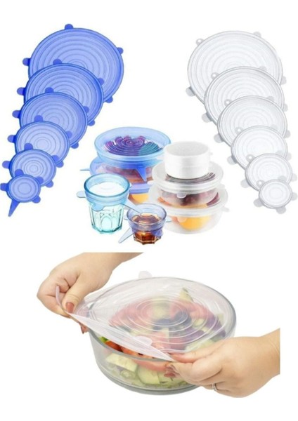 6'lı Silikon Streç Kapaklar, Tazelik ve Pratik Kullanım Için Ideal fiyatları