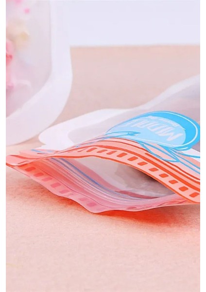 3'lü Kilitli Saklama Poşeti Seti, Küçük Orta Büyük Boy, Beyaz Renk fırsatları