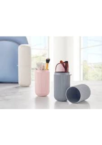 Gri Çok Amaçlı Saklama Kabı, Pratik ve Şık Tasarım