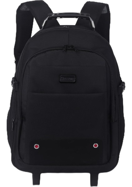 Vıp Trl Serisi Tekerlekli Trolley 17,3,15,6,14 Uyumlu Sırt Laptop Çantası - Siyah