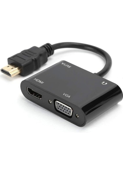 1080P 2in1 Hd'den Vga'ya HDMI To VGA Hd Dönüştürücü Bilgisayar Projeksiyonu - Hd Ürünleri Için Tv Adaptörüne VGA Ürünlerini Bağlama ZR724 modelleri