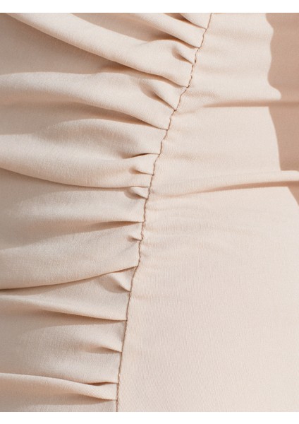 91368 Straplez Midi Elbise-Taş fırsatları
