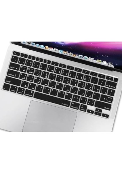 Arapça Klavye Koruyucu Macbook Air M1 13 Inç (Touchıd'li Air) A2337 A2179 Us Enter ile Uyumlu Siyah fiyatları