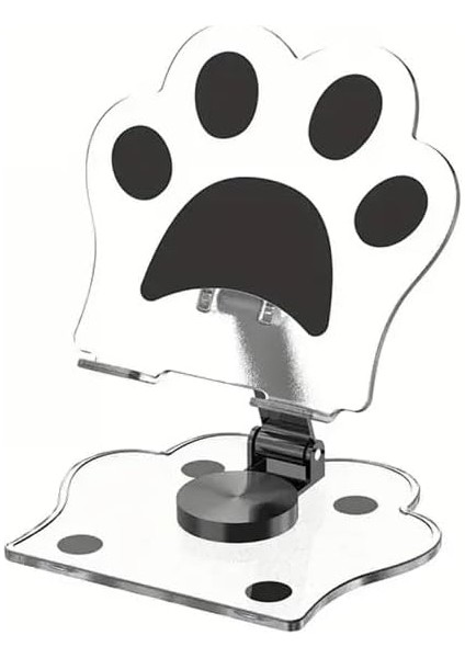 Derece Dönebilen Kedi Patili Telefon ve Tablet Standı Tutucu Film Vs Izlerken Kullanmak Için Dönebilen Stand Şeffaf Iphone ve Xiaomi Ile Uyumlu Dönebilen Stand Telefon Tutucu modelleri