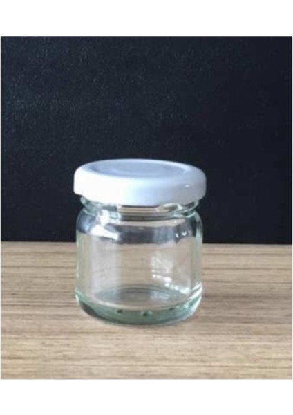 10 Adet 40CC Kapaklı Cam Kavanoz, Saklama ve Mama Için Güvenli ve Şık Set