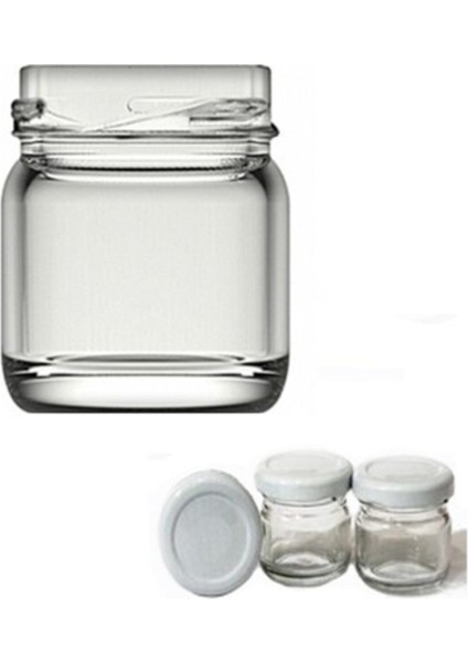 10 Adet 40CC Kapaklı Cam Kavanoz, Saklama ve Mama Için Güvenli ve Şık Set fiyatları