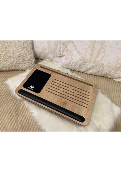 Supply Telefon ve Tablet Bölmeli Minderli Laptop Sehpası Notebook Bilgisayar Çalışma Masası Solak fiyatları