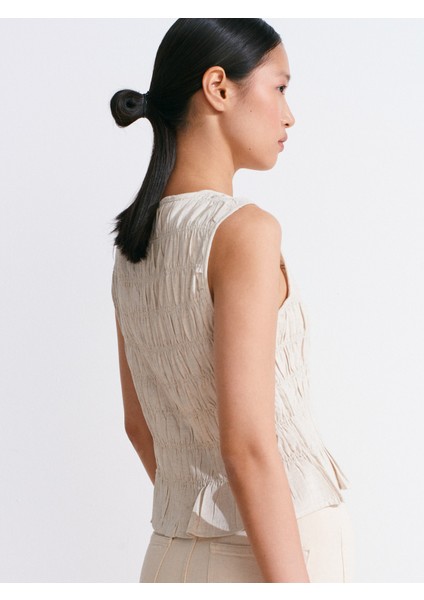 50845 Kolsuz Crop Bluz-Natural fiyatları