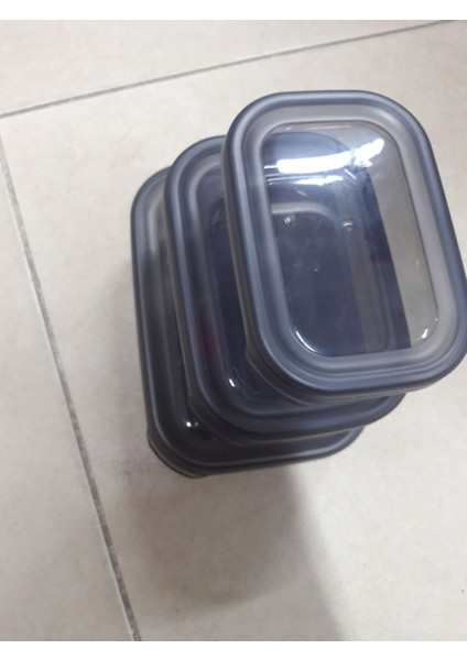 3'lü Saklama Kabı Seti, 400ML-1,2L, Renkli ve Dayanıklı Plastik Malzeme modelleri