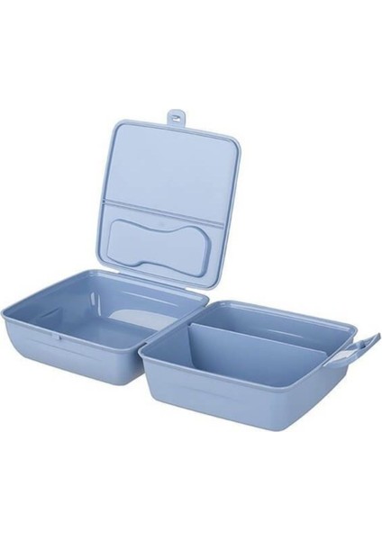 Mavi Çift Katlı Pratik Beslenme Kutusu, Sağlıklı ve Şık Tasarım fiyatları