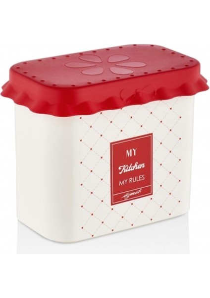 Kareli 1,4 Lt Erzak Kabı, Şık ve Kullanışlı Mutfak Saklama Çözümü