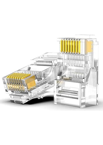 RJ45 Jack CAT5E Internet Kablo Kablosu Ucu Konnektör Ethernet Connector Jak 4220 fiyatları