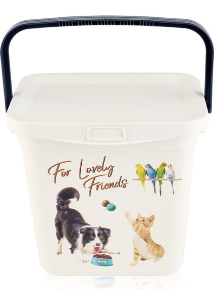 Beyaz 40 cm Çok Amaçlı Saklama Kabı, Güçlü ve Şık Tasarım