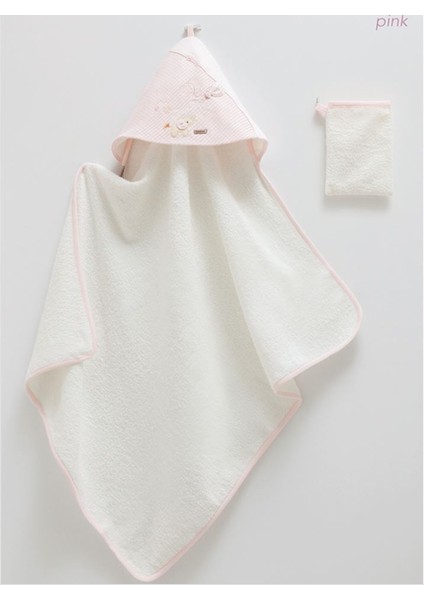 Incibaby Örme Lüx Bebek Havlu & Kese 2'li Set 82X90