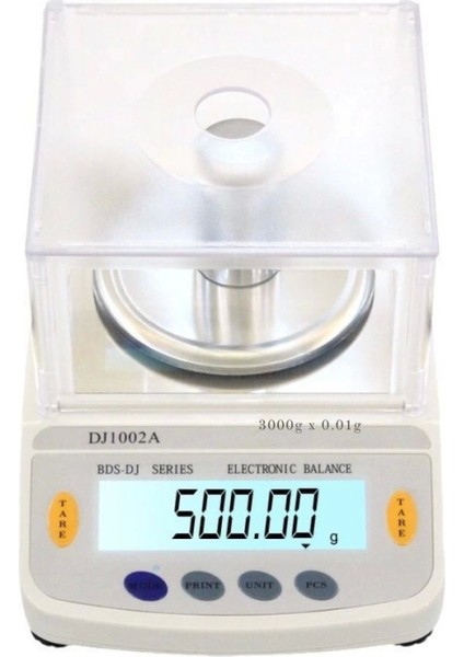 DJ602A Kefeli Hassas Terazi 3000 G Kapasiteli, 0.01 G Hassasiyetle Profesyonel Ölçüm