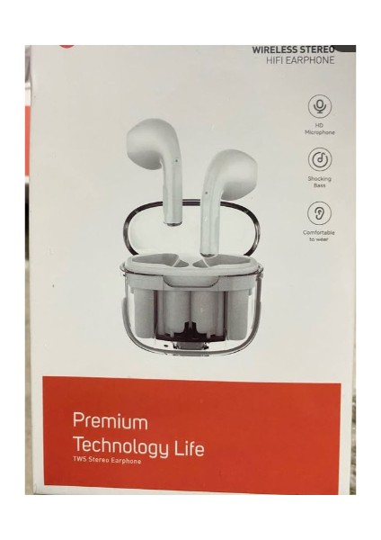 Bluetooth Kulaklık Airpods 5. 3 Version Dokunmatik Temiz Ses Özellikli 6 Saat Kesintisiz Müzik