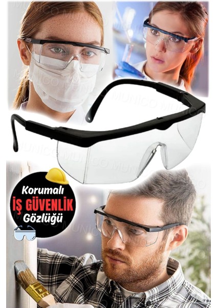 Ayarlanabilir Çerçeveli Güvenlik Gözlüğü, Laboratuvar ve Sanayi Için Uygun modelleri