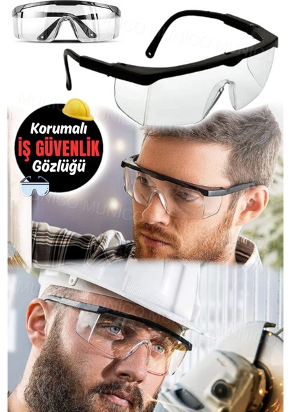 Ayarlanabilir Çerçeveli Güvenlik Gözlüğü, Laboratuvar ve Sanayi Için Uygun