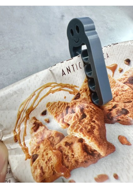 Sevimli Ahtapot Figürlü Poşet Klipsi, 4'lü Paket, Siyah