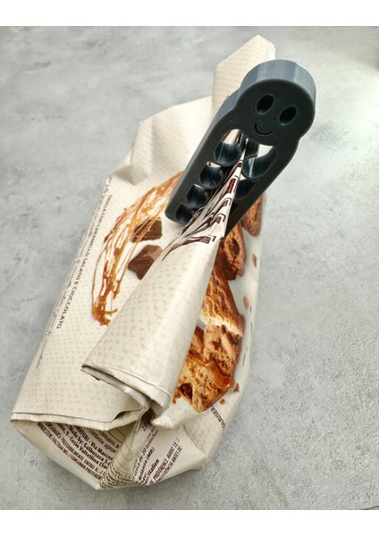 Sevimli Ahtapot Figürlü Poşet Klipsi, 4'lü Paket, Siyah fiyatları