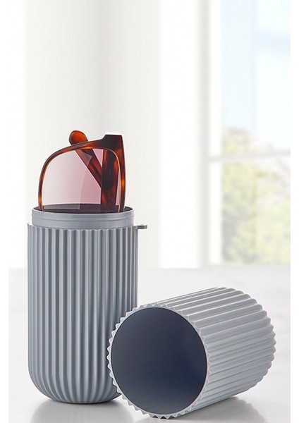 Gri Renkli Çok Amaçlı Saklama Kabı, Pratik ve Şık Tasarım