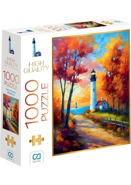 Games Deniz Feneri 1000 Parça 2,2mm Kalınlık 48X68CM Profesyonel Hobi Puzzle Yapboz Serisi
