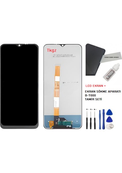 - Vivo Y20 Uyumlu LCD Ekran Dokunmatik Service - Pack + B-7000 + Montaj Seti fiyatları