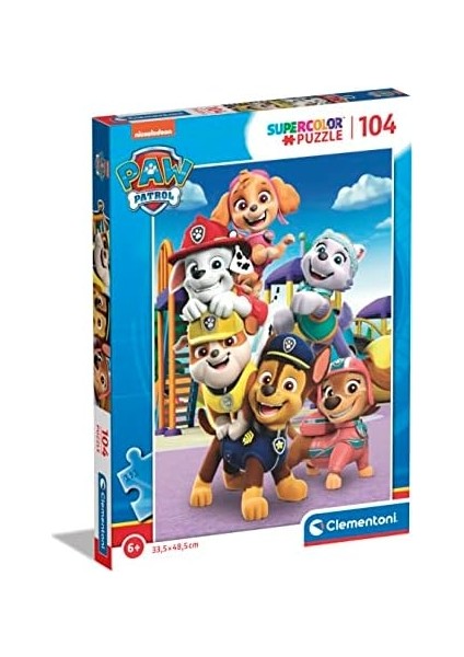 104 El. Super Kolor Paw Patrol 27178 Puzzle modelleri
