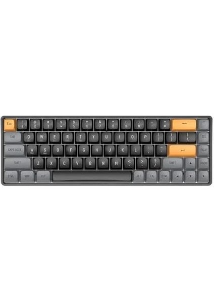 A68 Brown Sugar Kablosuz Mekanik Gaming Klavye - Yellow Switch, 68 Tuş, Hot Swap, Pbt Keycap, Usb-C + 2.4g Wireless, Ingilizce Q fiyatları