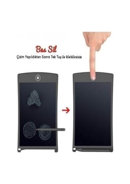 Writing Tablet LCD 8.5 Inç Dijital Kalemli Çizim Yazı Tahtası Grafik Not Yazma Eğitim Tableti modelleri