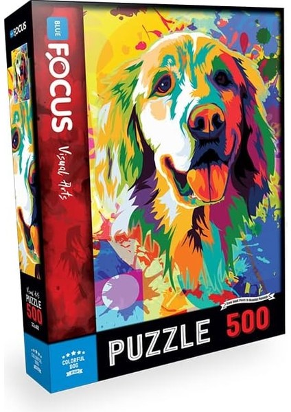 Focus 500 Parça - Colorful Dog (Renkli Köpek)