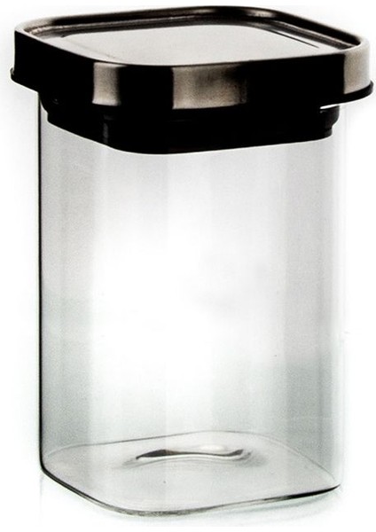 Beyaz Kare Cam Saklama Kabı 570 Ml, Şık ve Pratik Mutfak Çözümü