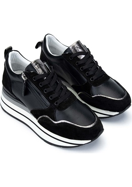 Kadın Hakiki Deri Siyah Sneakers & Spor Ayakkabı fiyatları