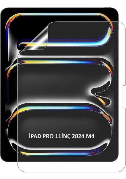 Apple iPad Pro Ile Uyumlu 11INÇ M4 2024 Tablet Nano Ekran Koruyucu A2836 A2837 A3006 Renksiz