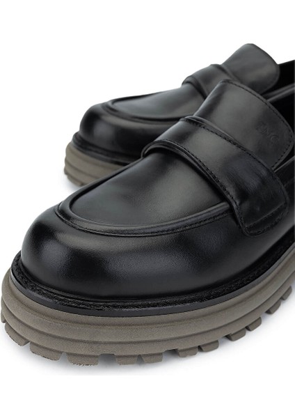 Kadın Hakiki Deri Siyah Loafer Ayakkabı modelleri