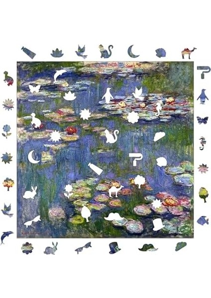 - Ahşap Puzzle Yetişkinler Için - Claude Monet Nilüferler Benzersiz Parçalı Puzzle - 353 Parça Ahşap Yapboz - Yapıştırıcı Folyo Dahil - Dekoratif Ahşap Puzzle - 29X29 cm - S1-28 fiyatları