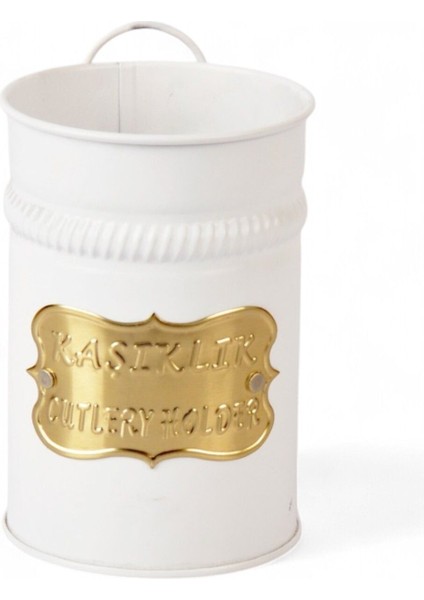 Vintage Desenli Metal Kaşıklık, Osmanlı Motifli Mutfak Organizeri, Dekoratif Kaşık Stand fiyatları