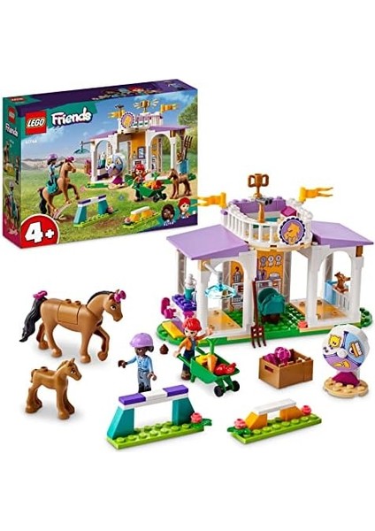Friends Binicilik Okulu Seti, 2 Oyuncak At, Aliya ve Mia Mini Bebek, Binicilik Ahırı ve At Oyuncağı, Hayvan Bakımı, 4 Yaşından Itibaren Çocuklar, Kız ve Erkek Çocuklar Için Hediye 41746 modelleri