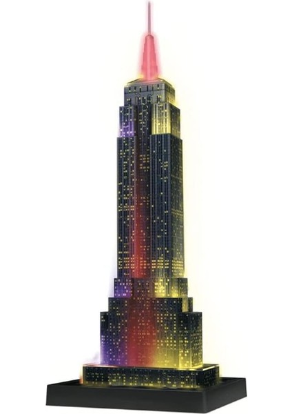 (125661) - 3D Puzzle Night Serisi, Empire State