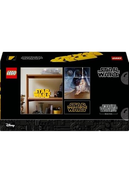 Star Wars Parçalarla Yapılan Star Wars Logosu 75407 - Yetişkin Kadınlar ve Erkekler Için Inşa Edilebilen Dekoratif Yaratıcı Model Yapım Seti, Doğum Günü Veya Özel Gün Hediyesi Fikri (700 Parça) modelleri