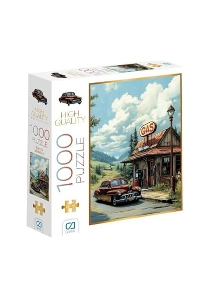 Games Eski Yol 1000 Parça 2,2mm Kalınlık 48X68CM Profesyonel Hobi Puzzle Yapboz Serisi