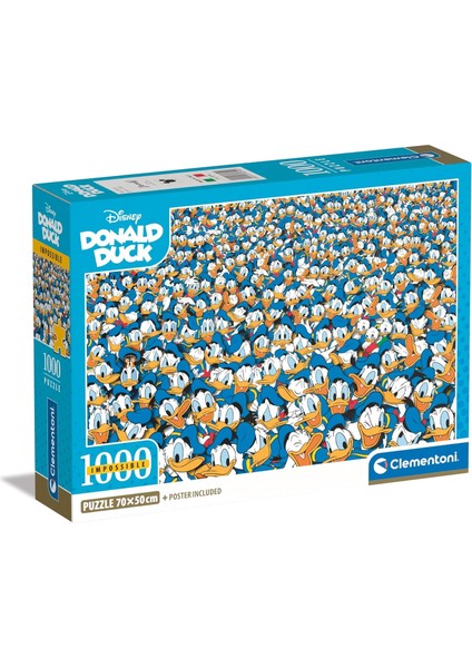 1000 Parça Impossible Puzzle Donald Duck (Compact Box)
