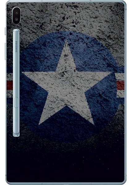 Accessories Samsung Galaxy Tab S6 T860/T865/T867 Yıldız Silikon Baskılı Arka Kapak